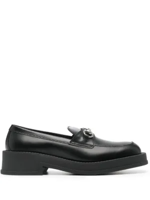 Gucci fringe-detail Leather Loafers | Black | FARFETCH