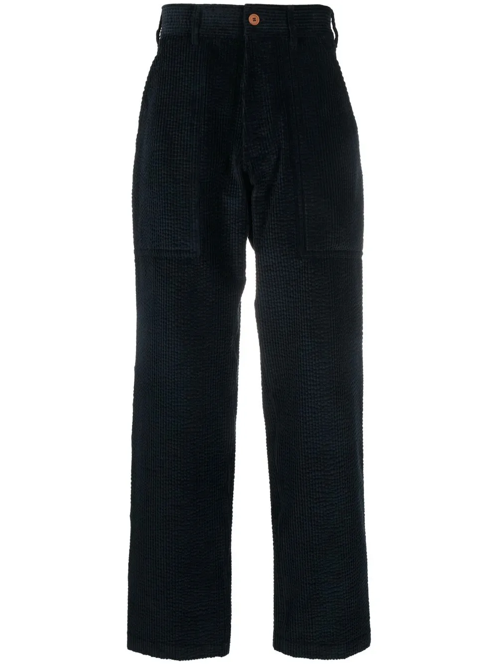 

Giorgio Armani loose-fit corduroy trousers - Blue