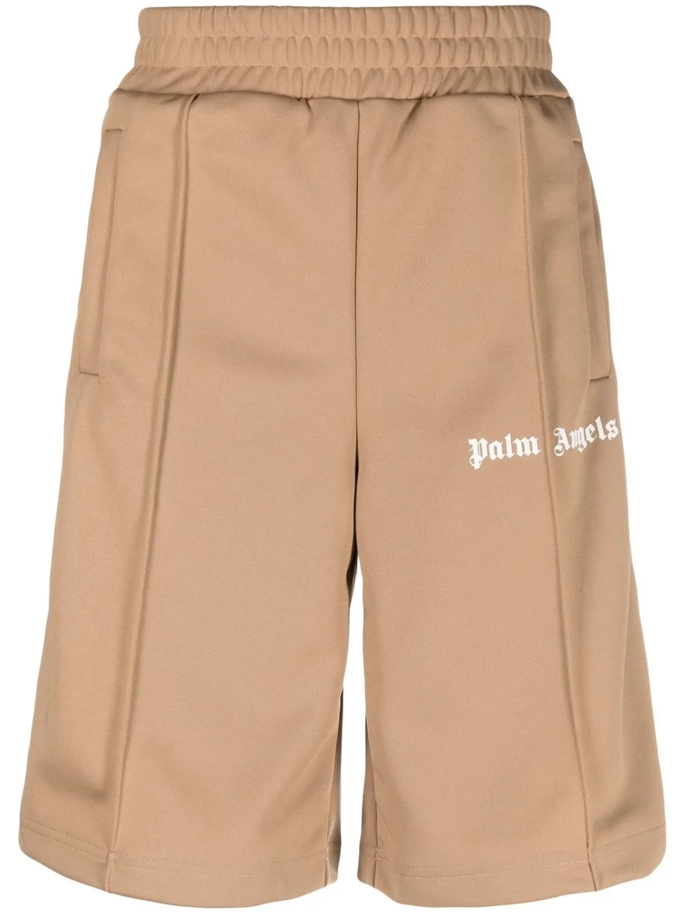 

Palm Angels logo-print track shorts - Neutrals