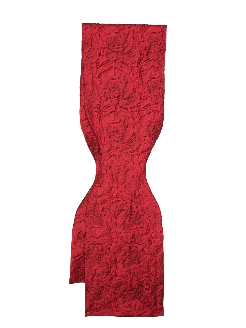 

Talbot Runhof crinkled-effect scarf - Red