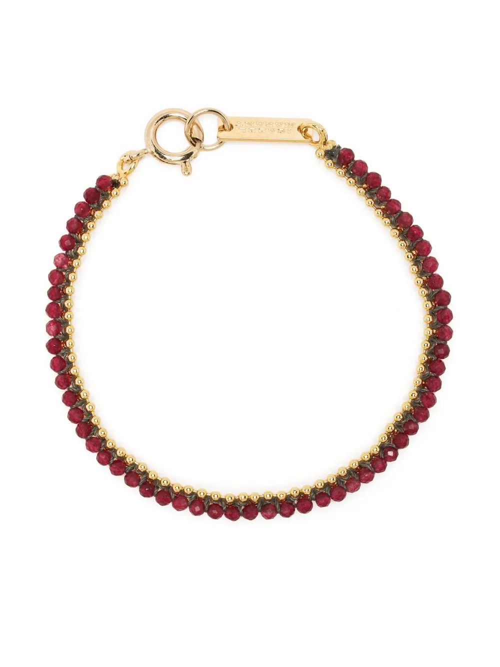 

Isabel Marant rhinestone embellished bracelet - Red