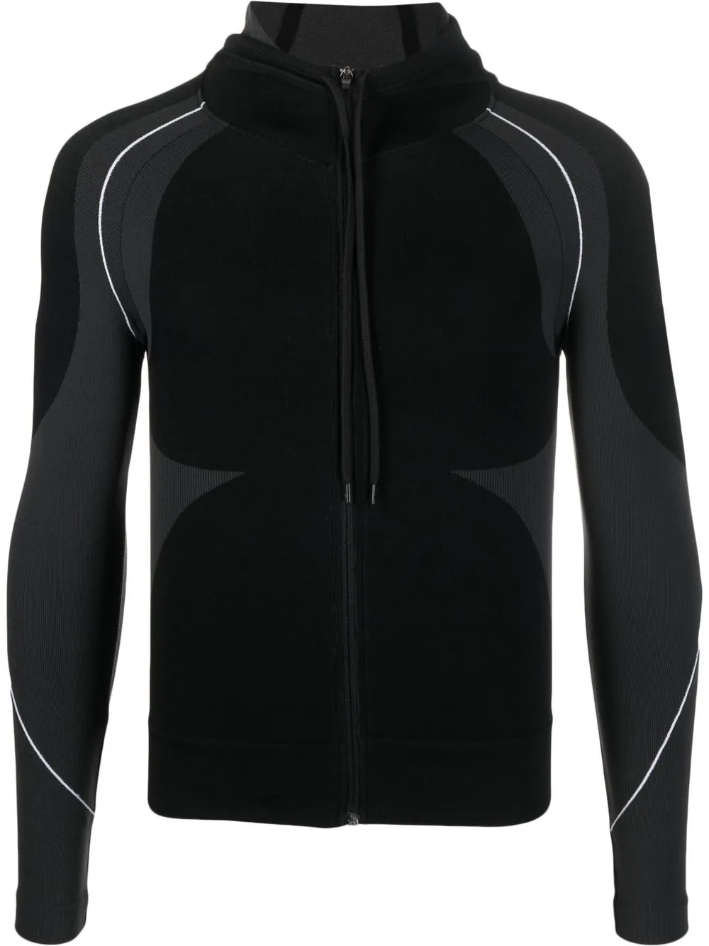 

Ea7 Emporio Armani funnel neck zip-up jumper - Black