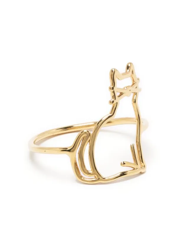 Gold hot sale cat ring