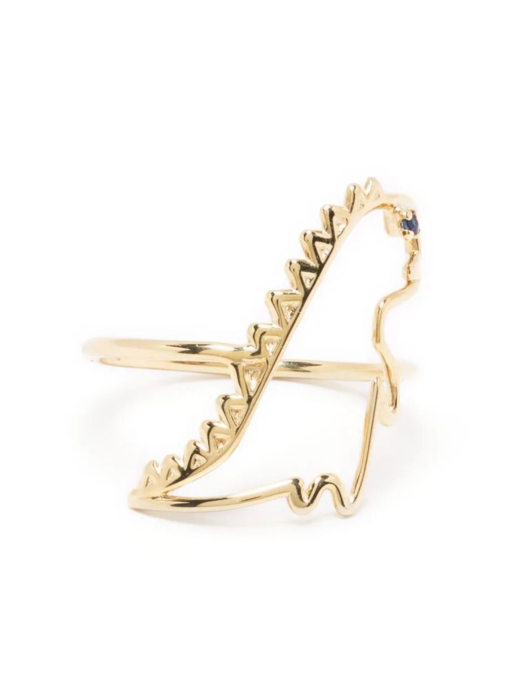 

Aliita 9kt yellow gold Dino Zafiro sapphire ring