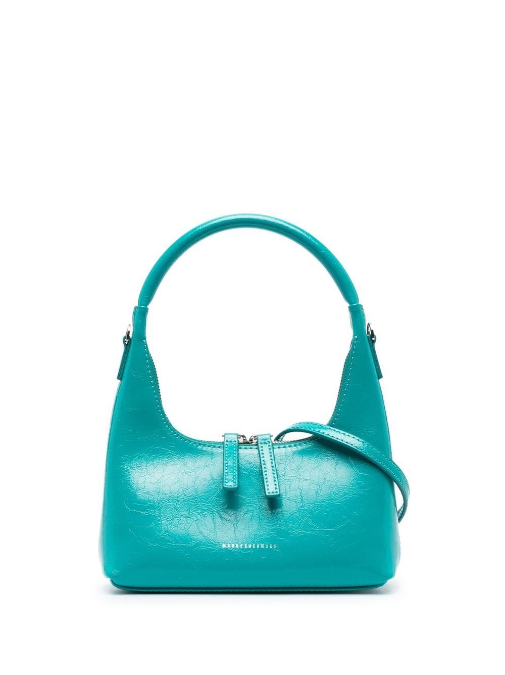 debossed-logo leather tote, Marge Sherwood