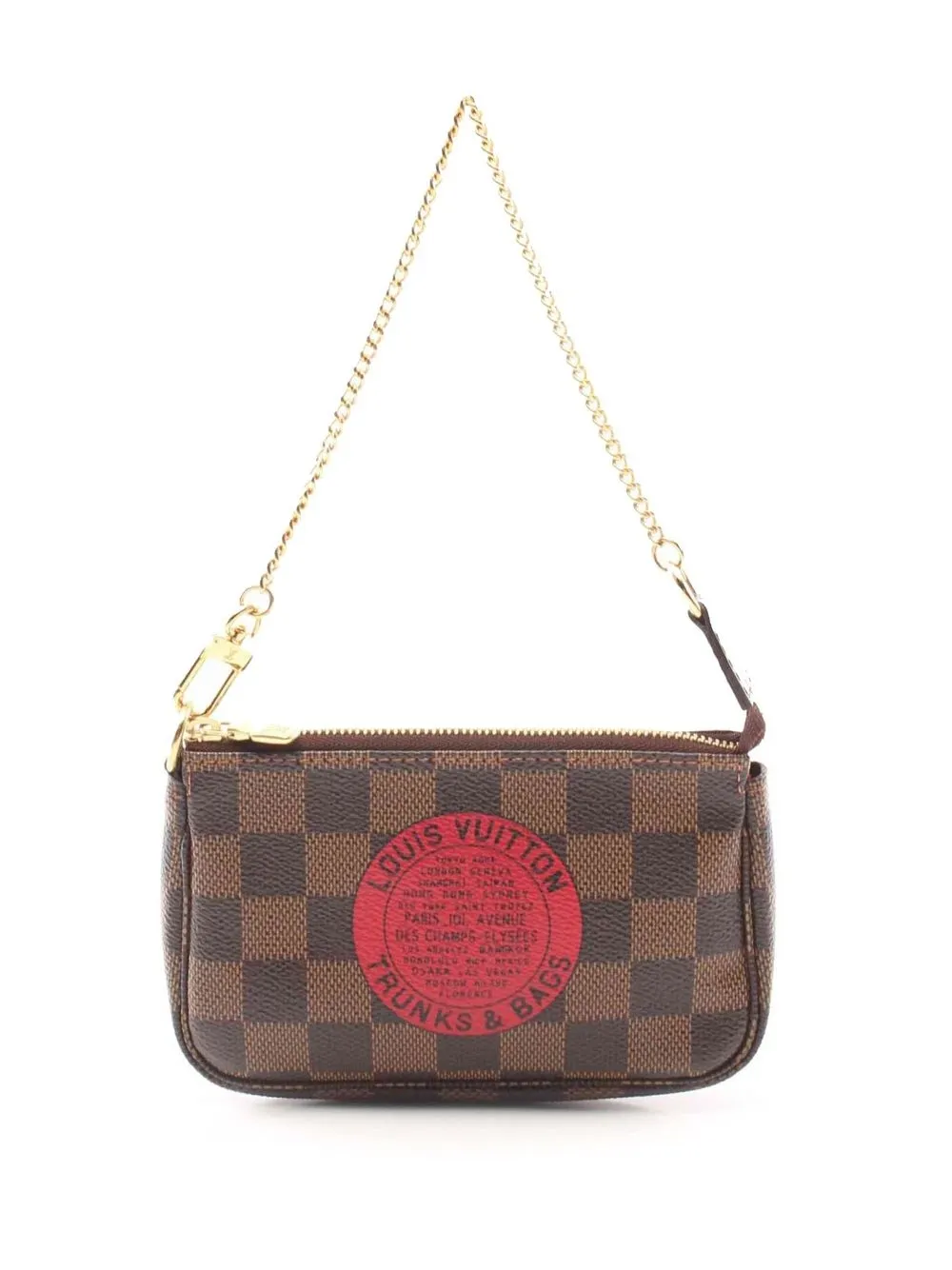 

Louis Vuitton 2008 pre-owned mini Pochette Accessoires clutch bag - Brown
