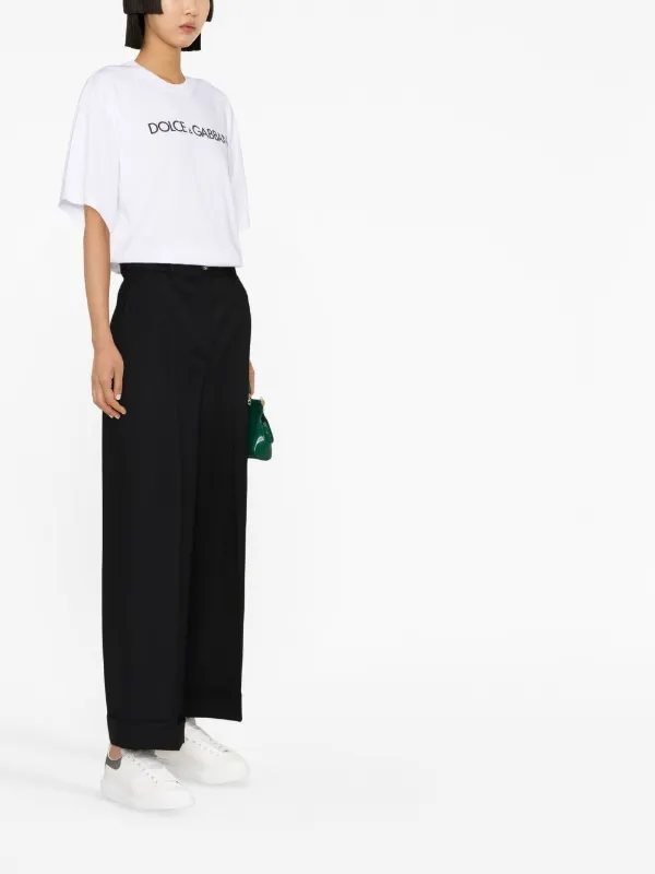 Dolce & Gabbana logo-print short-sleeve T-shirt | White | FARFETCH ZA
