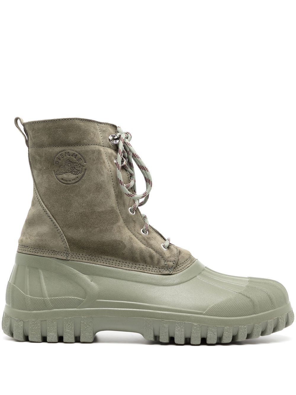 Shop Diemme Lace-up Ankle Boots In Green