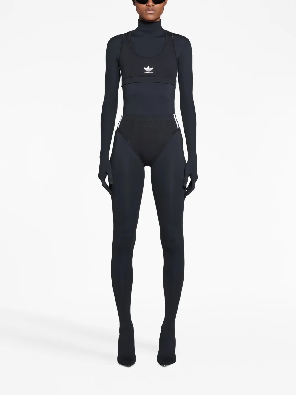 Balenciaga x Adidad sport-bh met logoprint - Zwart
