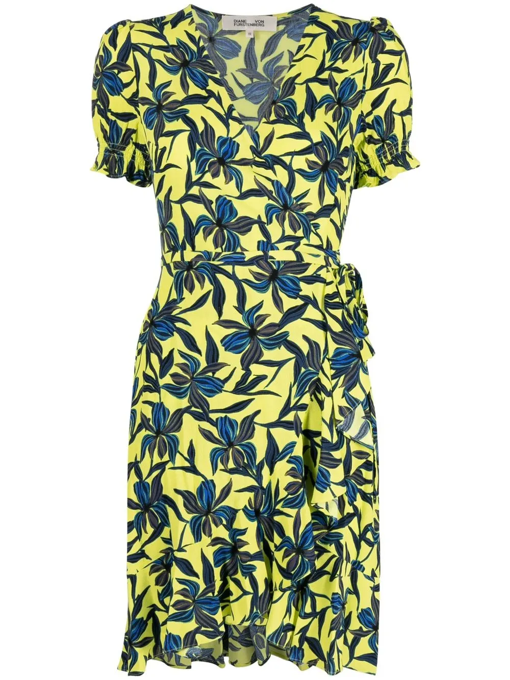 DIANE VON FURSTENBERG EMILIA FLORAL-PRINT MINIDRESS