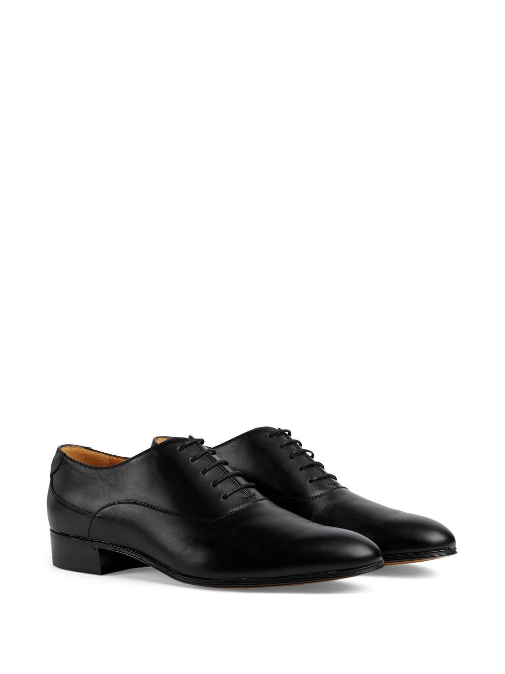 Shop Gucci Double G Oxford Shoes In Black