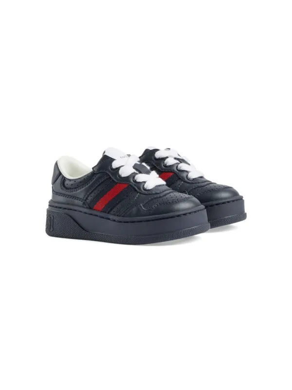 Gucci Kids Web Detail Chunky Sneakers - Farfetch