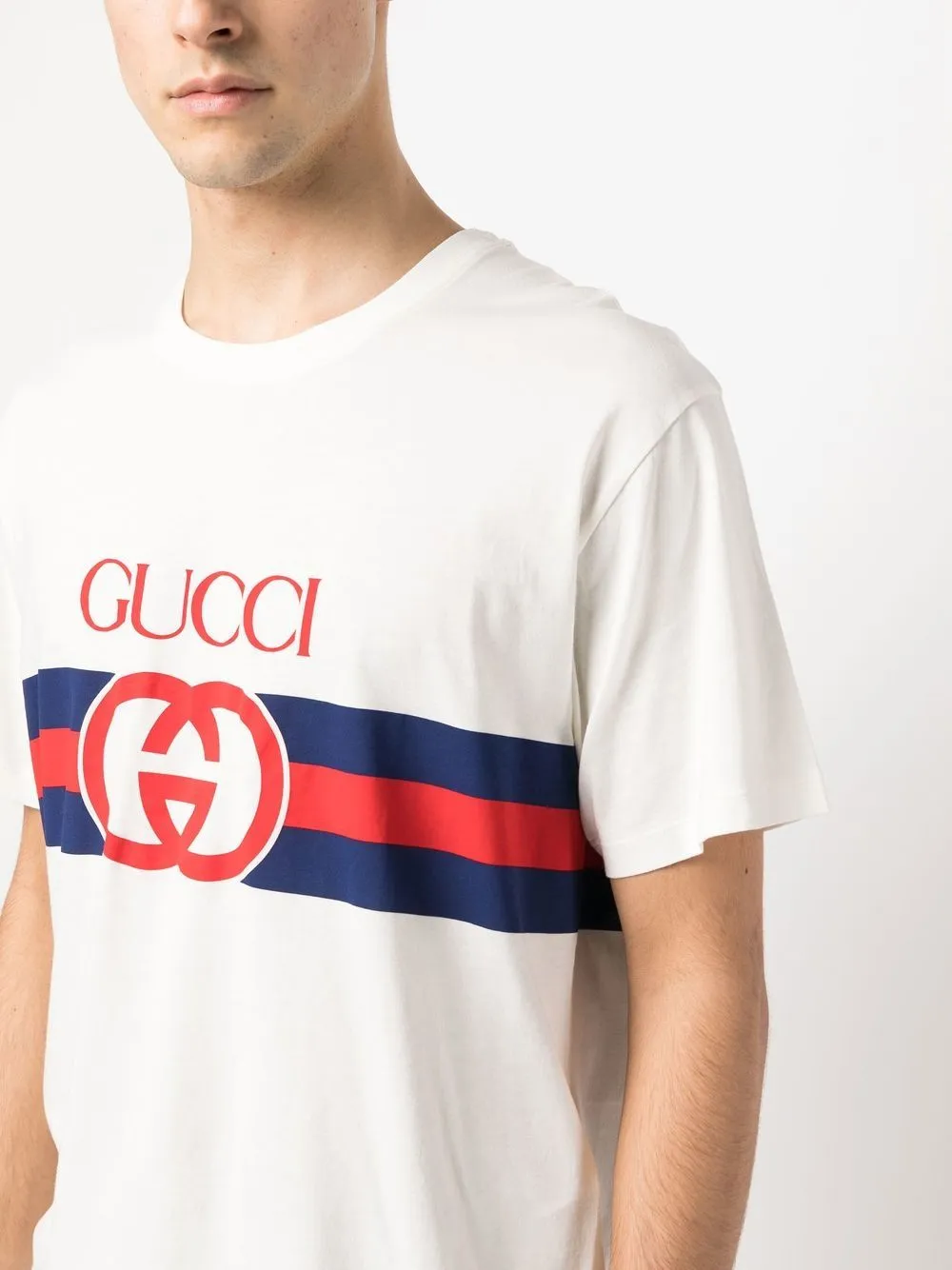 Gucci logo-print Cotton T-shirt - Farfetch