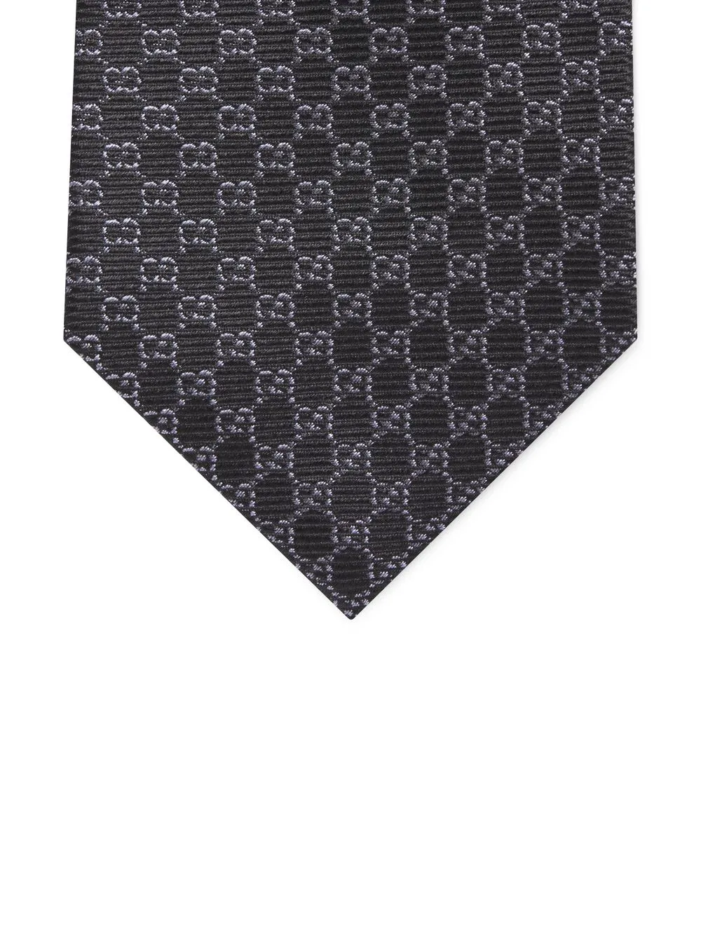 Gucci Stropdas met GG-logo - Zwart