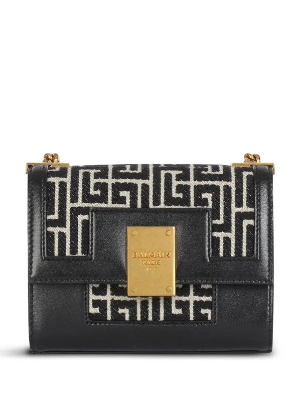 Balmain モノグラム ショルダーバッグ | ブラック | FARFETCH JP