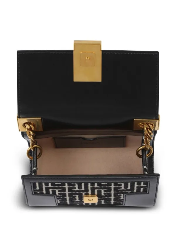 Balmain モノグラム ショルダーバッグ | ブラック | FARFETCH JP