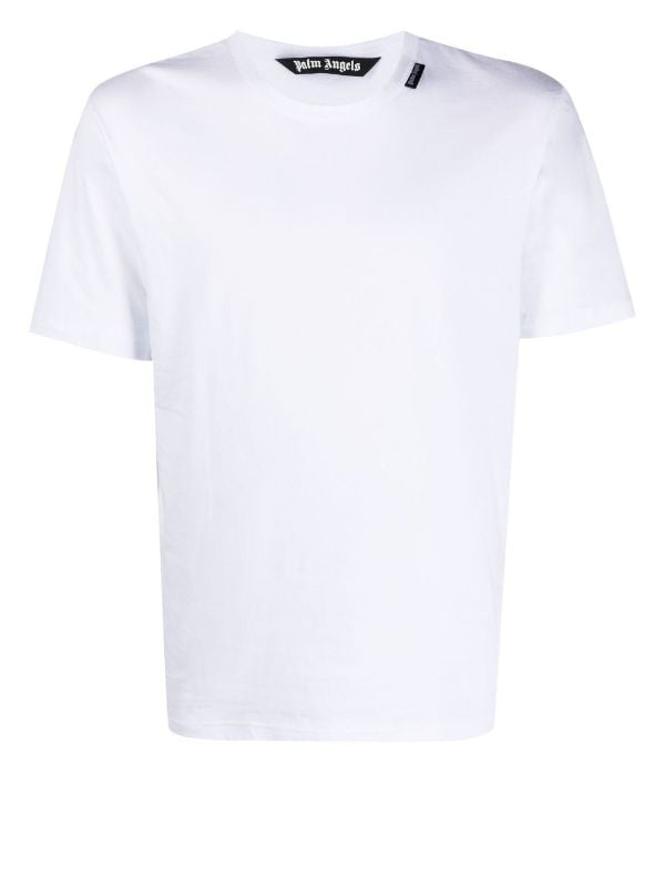 Palm Angels logo-appliqué crew-neck T-shirt - Farfetch