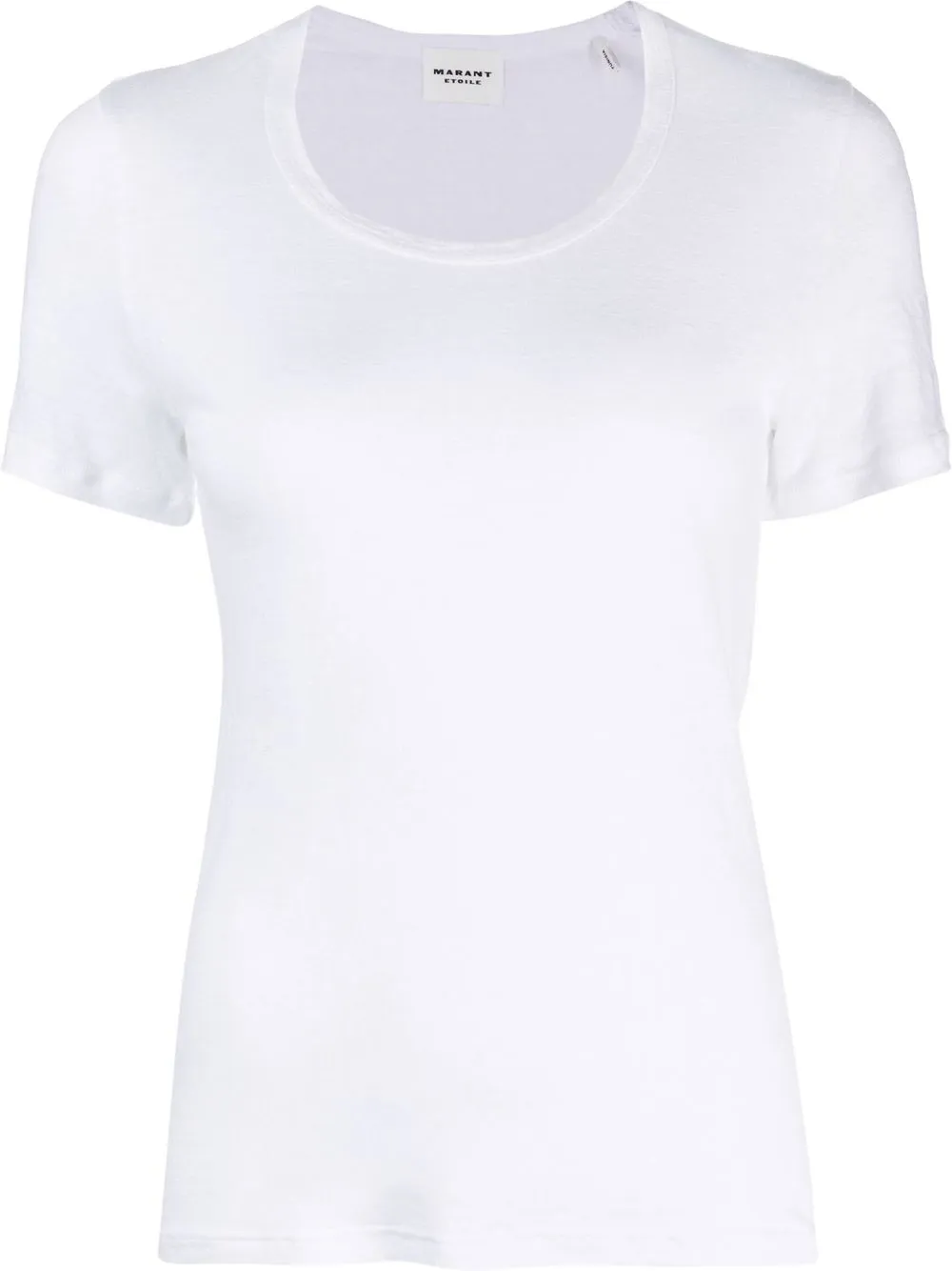 

Isabel Marant Étoile playera con cuello redondo - Blanco