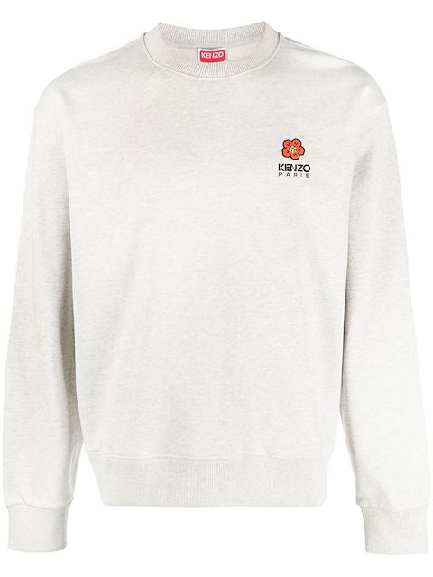 Kenzo cotton embroidered-logo sweatshirt