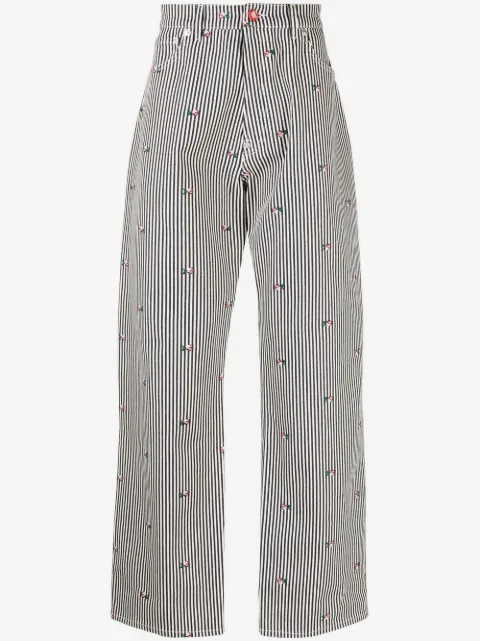 Kenzo jeans rectos con estampado floral