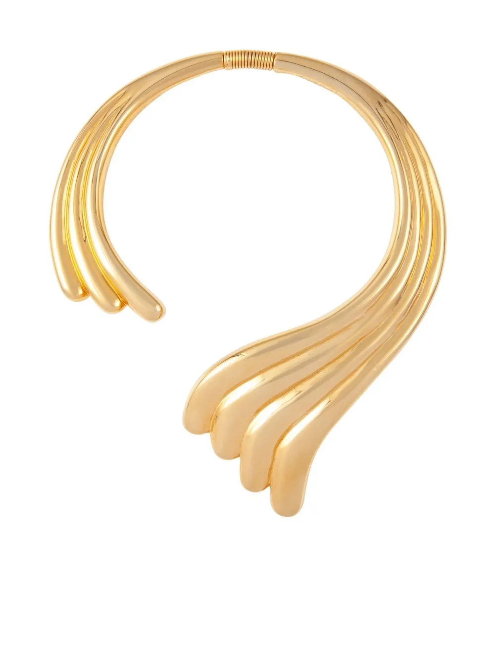 

Susan Caplan Vintage 1980s Alexis Kirk ribbed-effect necklace - GOLD