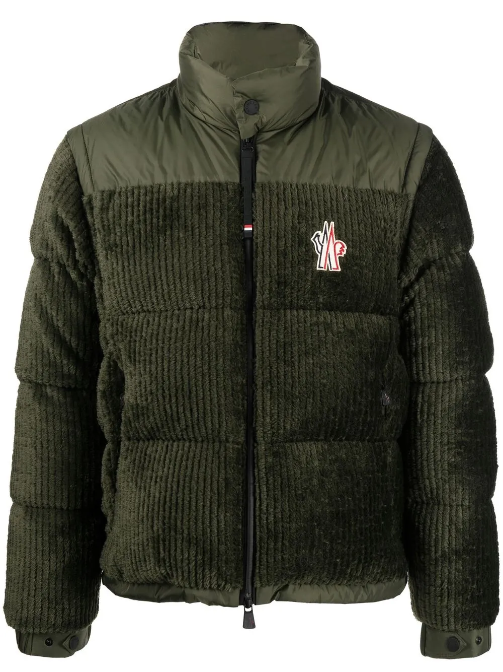 

Moncler Grenoble Granier hybrid puffer jacket - Green