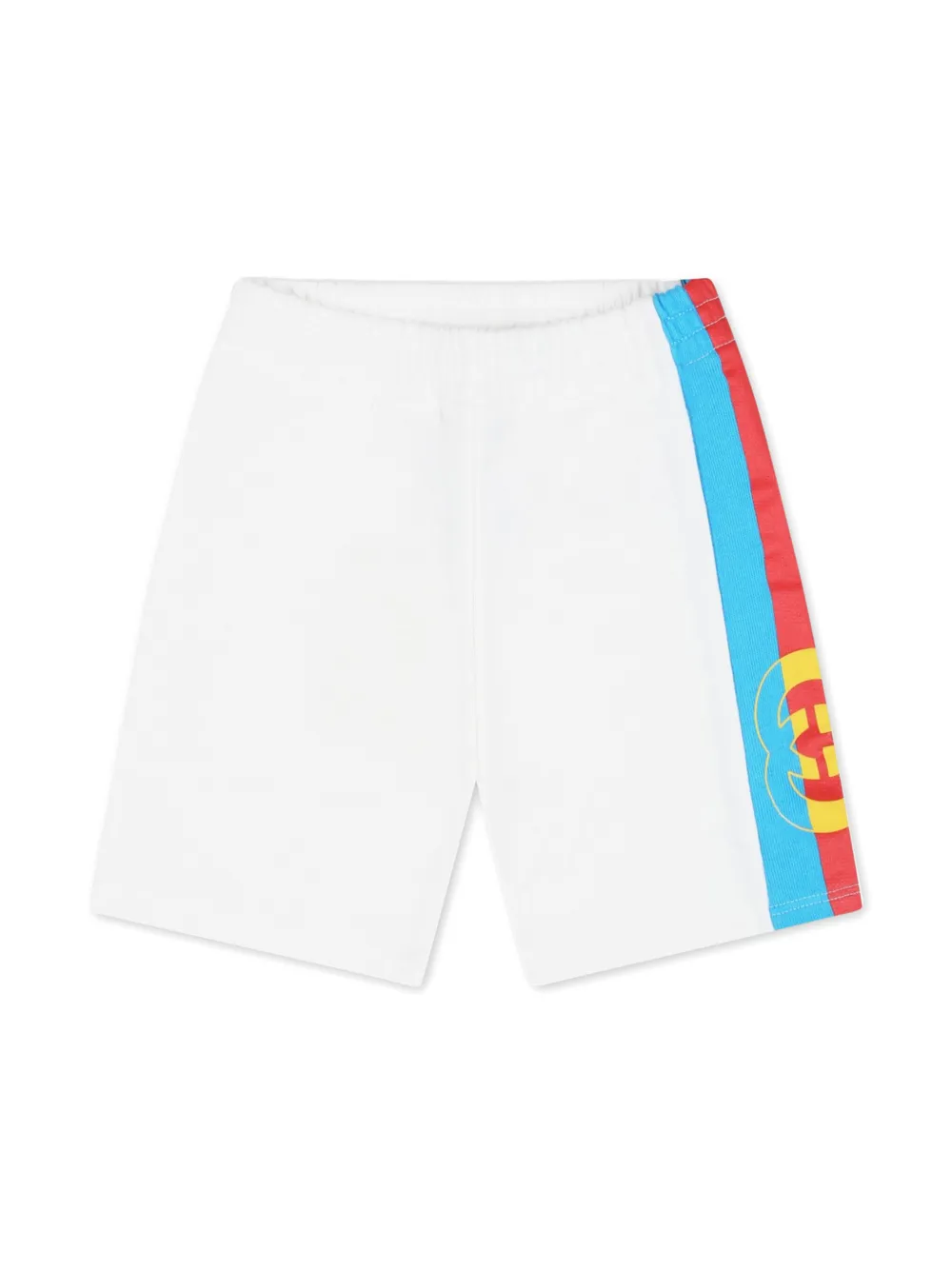 Gucci Kids Web-detail cotton jersey shorts | White | Image 1