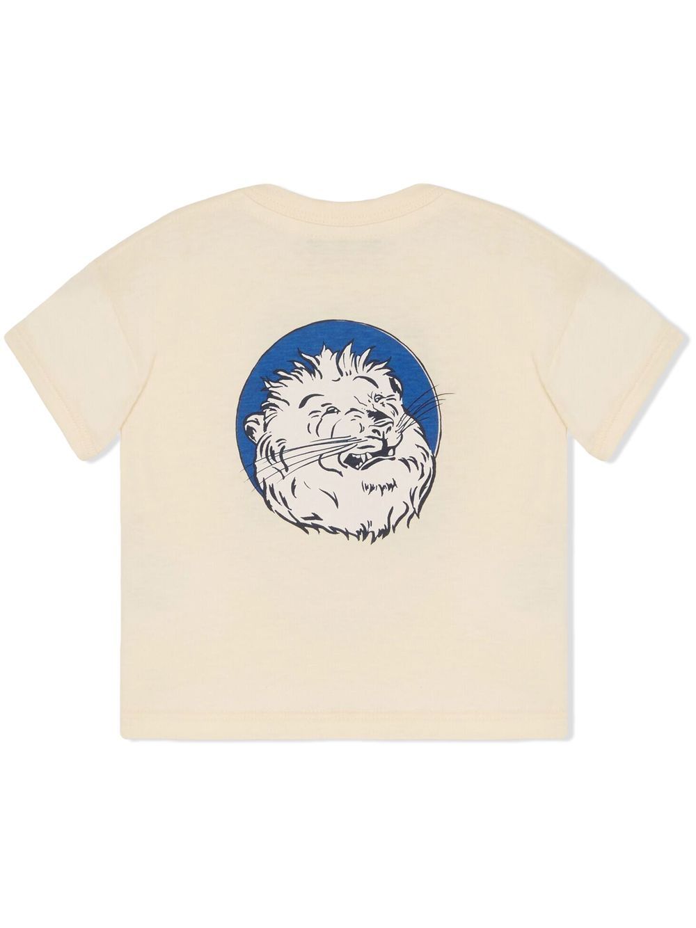 Gucci Kids T-shirt met logoprint - Beige