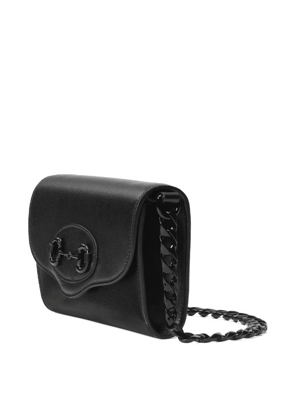 Gucci Horsebit 1955 mini bag in black leather