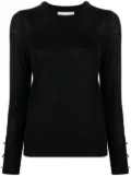Michael Michael Kors buttoned knitted jumper - Black