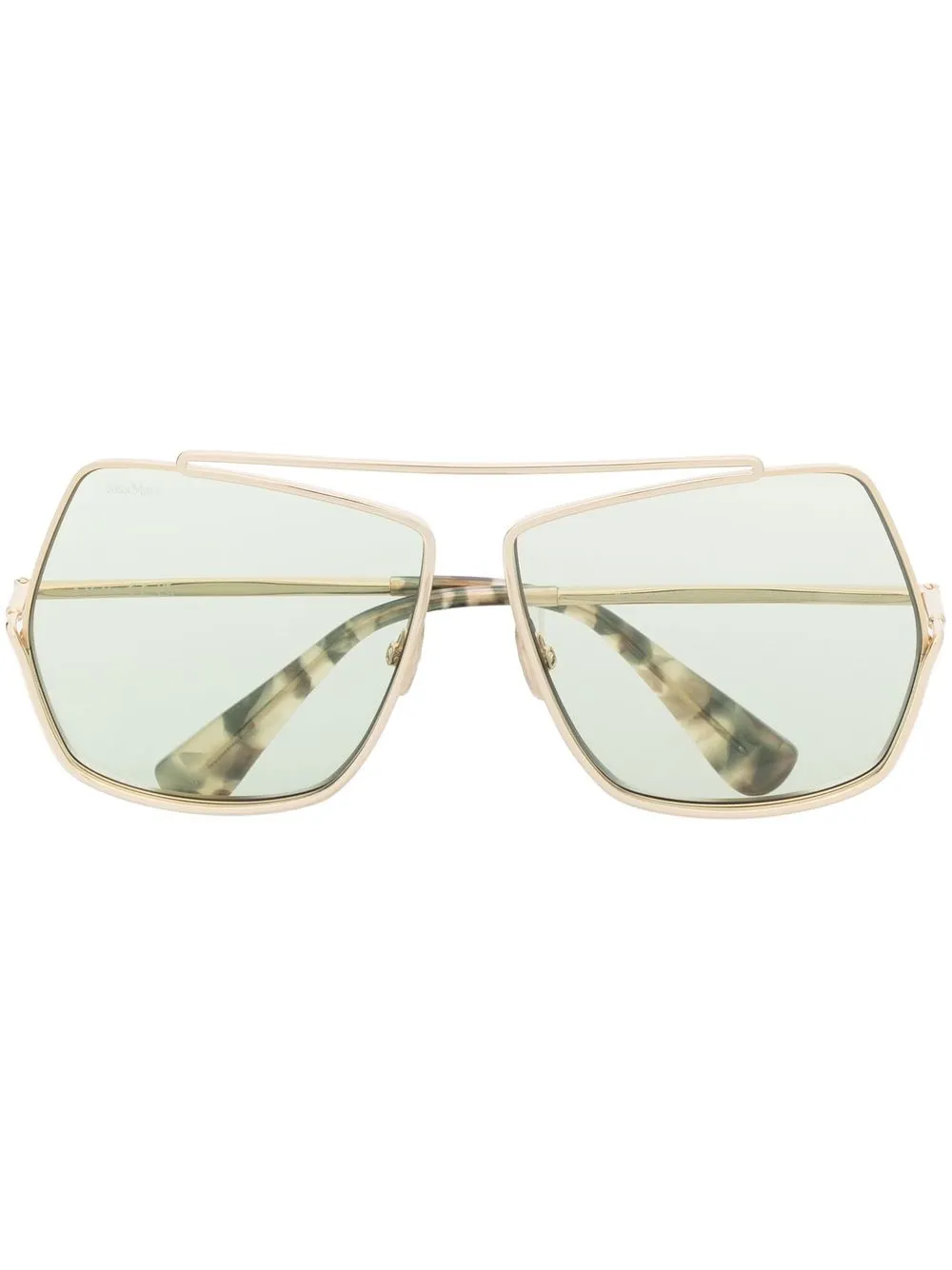 

Max Mara square-frame tinted sunglasses - Gold