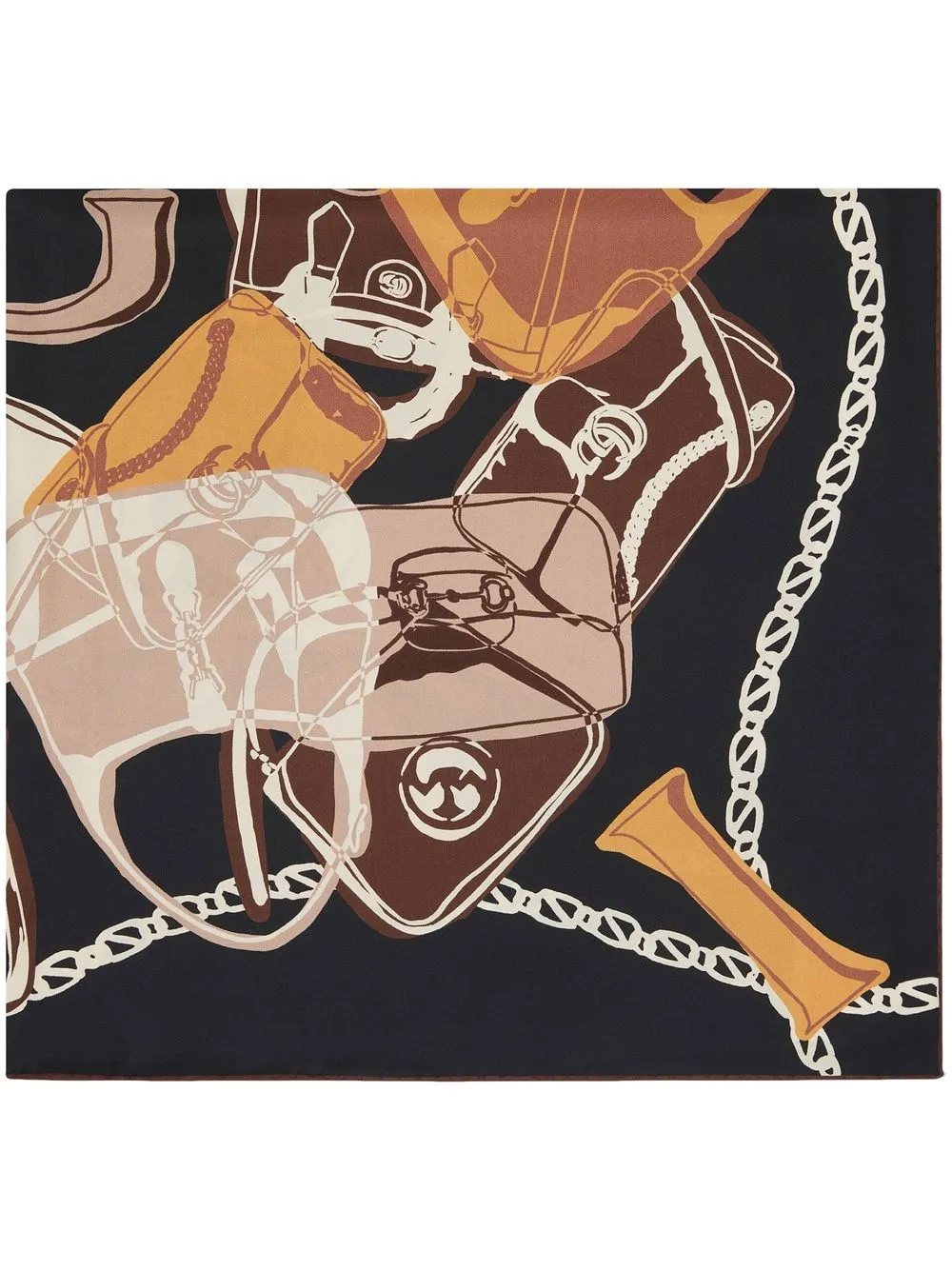 GUCCI BAG-PRINT SCARF