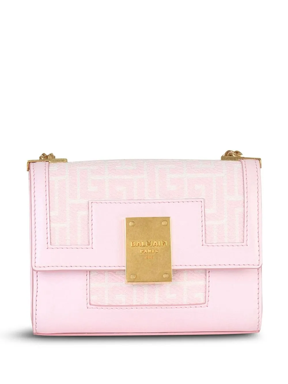 

Balmain monogram-jacquard shoulder bag - Pink