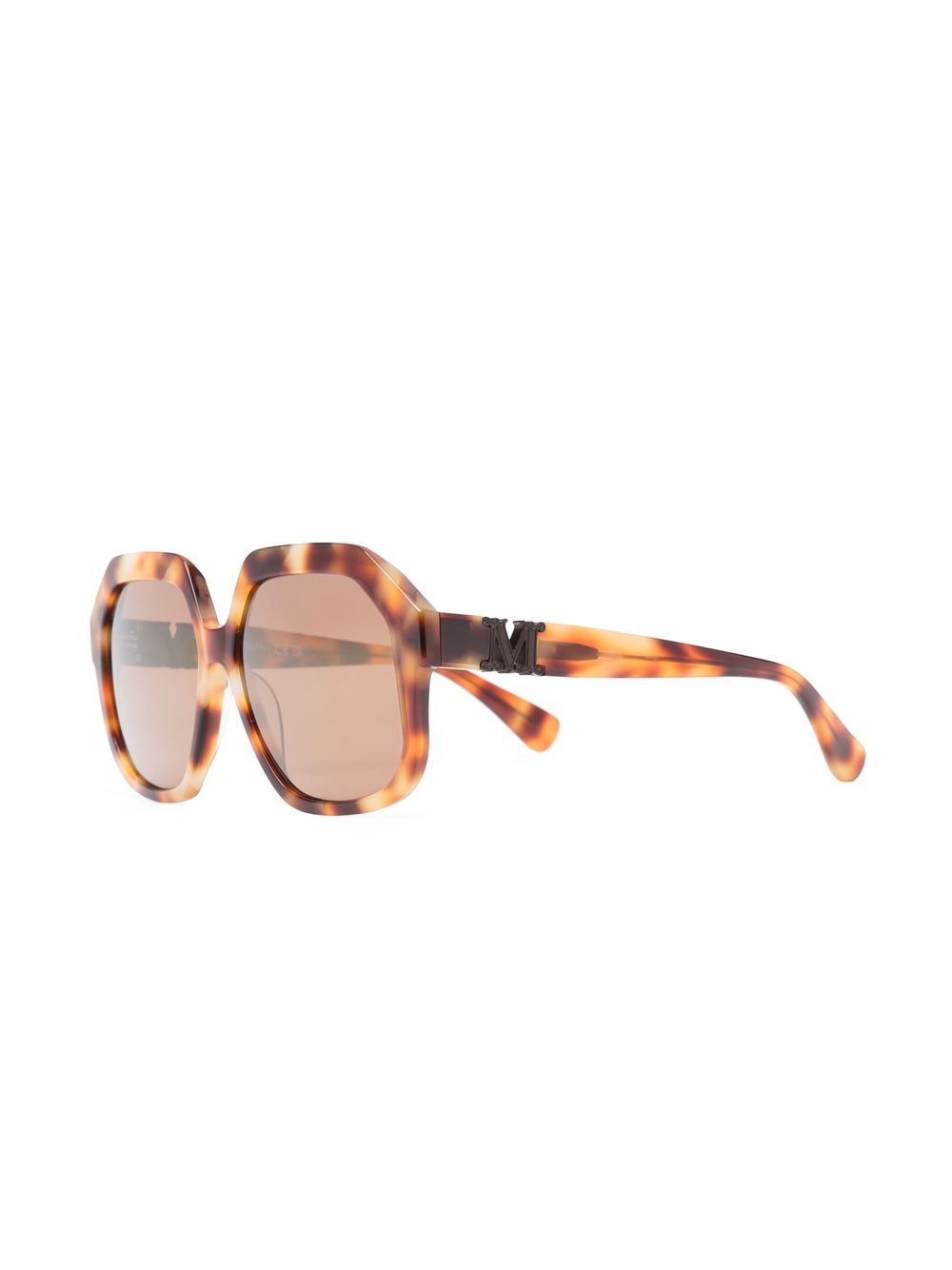 Max Mara Eyewear Zonnebril met vierkant montuur - Bruin