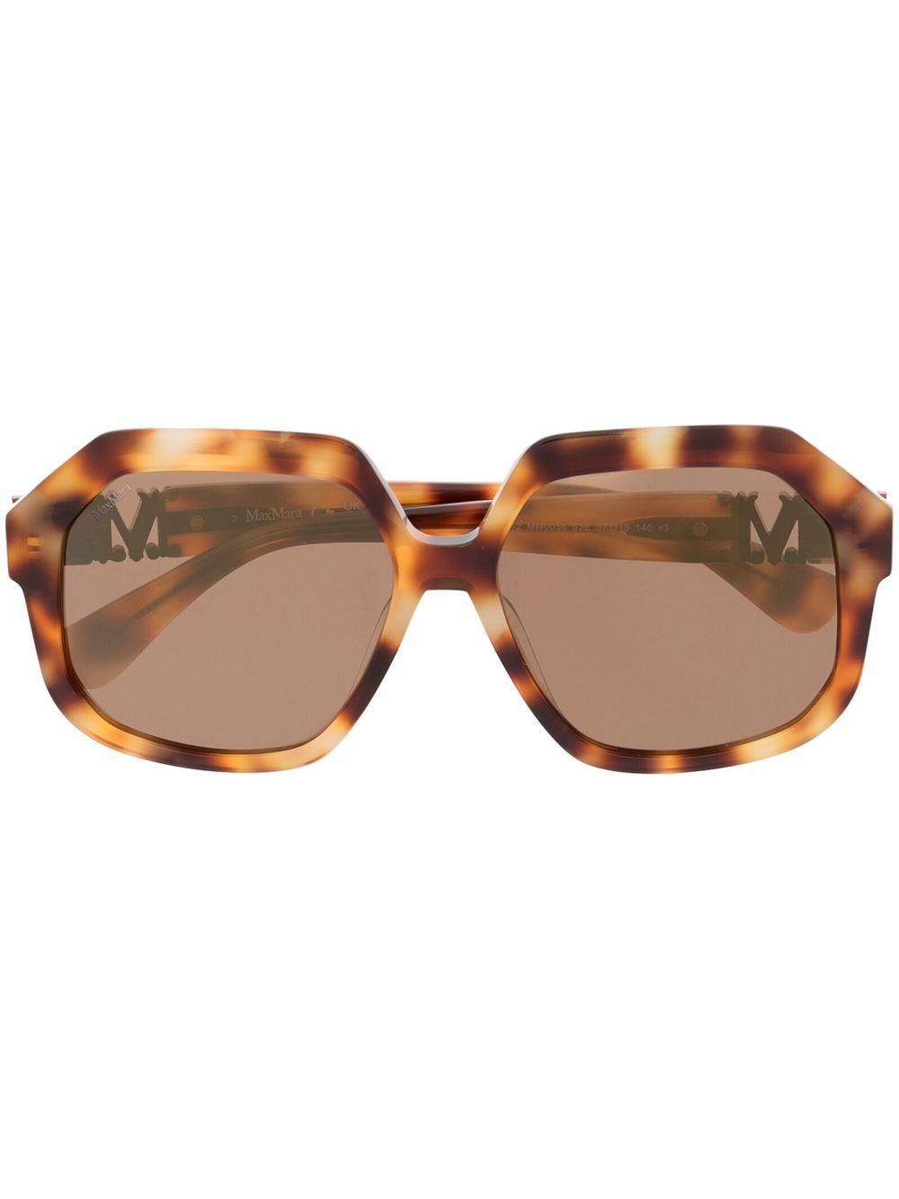 Max Mara Eyewear tortoiseshell-effect square-frame sunglasses Women