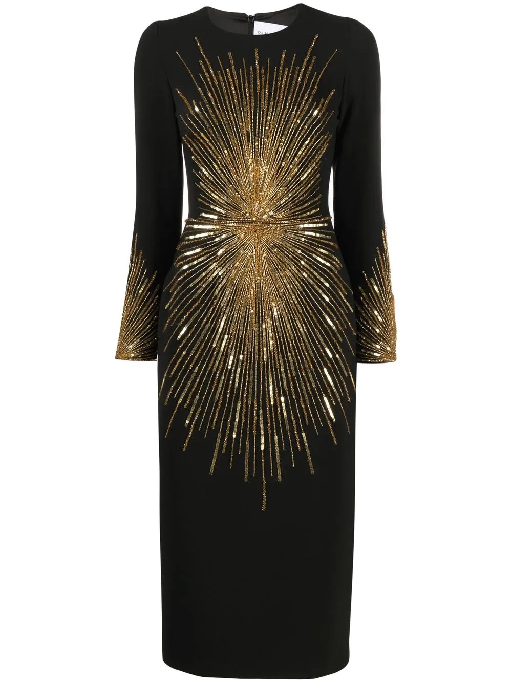 

Dina Melwani sequin-embellished midi dress - Black