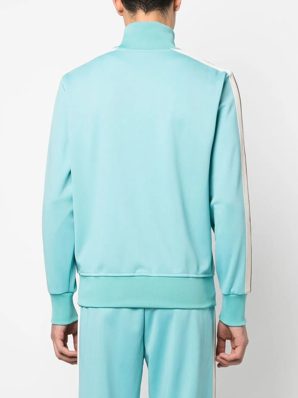 Palm Angels Logo-print Zip-up Track Jacket In Blue
