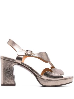 Chie Mihara 92mm metallic finish Keita Sandals Farfetch