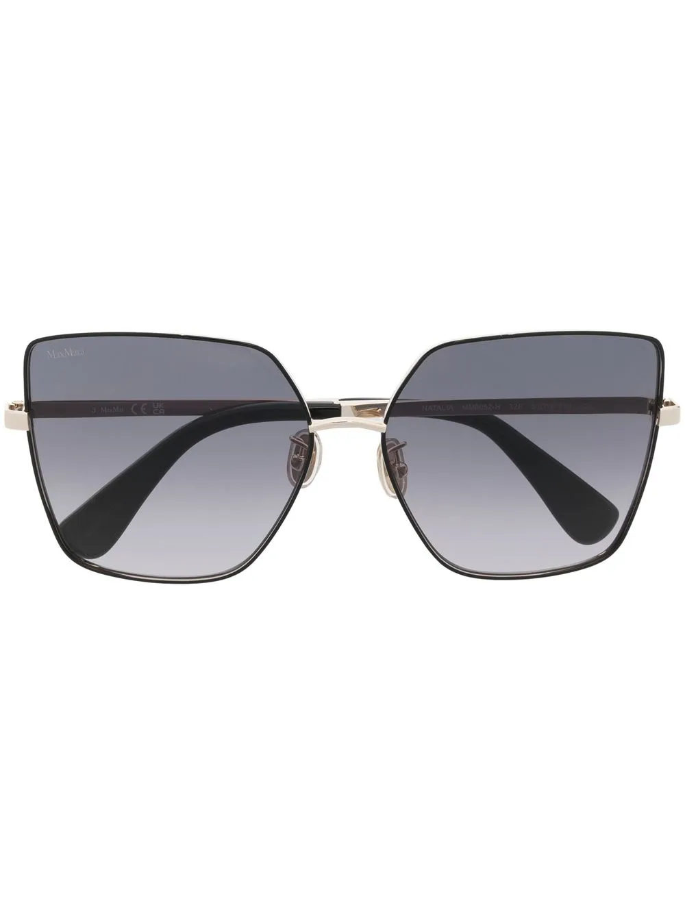 

Max Mara Natalia square-frame sunglasses - Gold