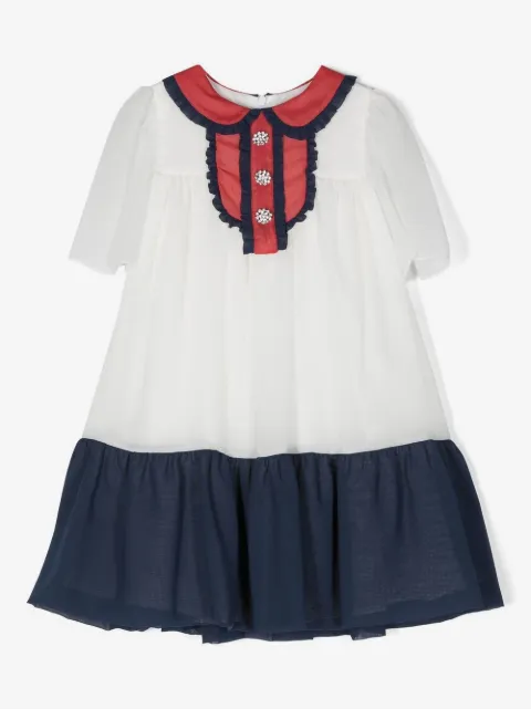 Patachou colour-block yacht dress