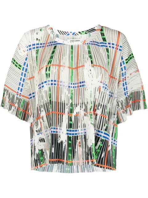 Henrik Vibskov Pina plissé-effect short-sleeve blouse 