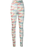 Henrik Vibskov printed mesh leggings - Neutrals