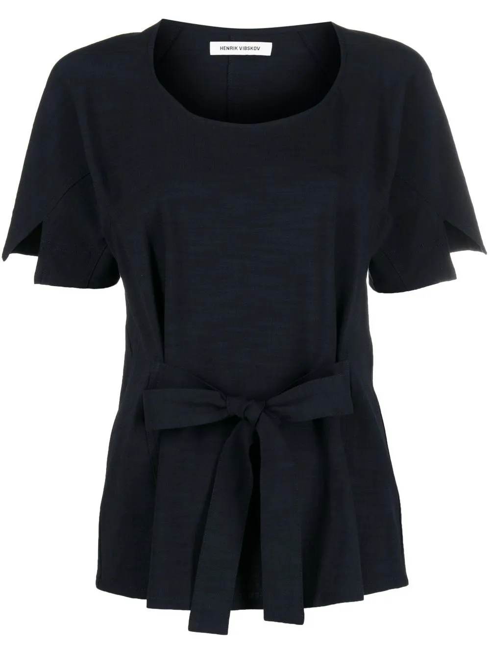 

Henrik Vibskov round-neck short-sleeve blouse - 798 DARK BLUE