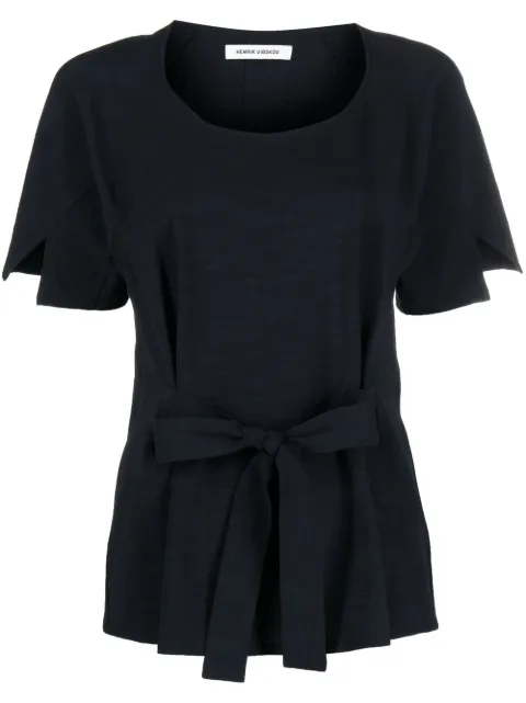 Henrik Vibskov round-neck short-sleeve blouse 