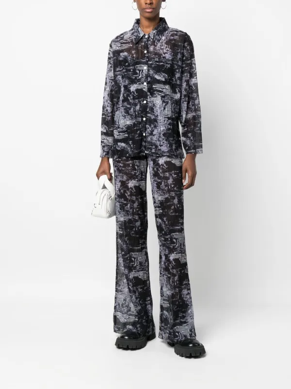 Henrik Vibskov Printed semi-sheer Leggings - Farfetch