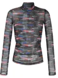 Henrik Vibskov mesh turtle-neck top - Black
