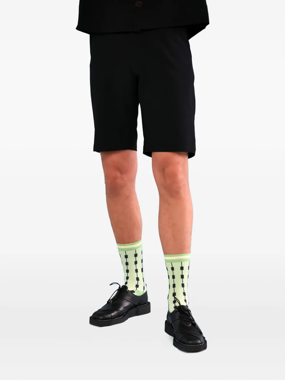 Henrik Vibskov Shorts met paspelzak Blauw