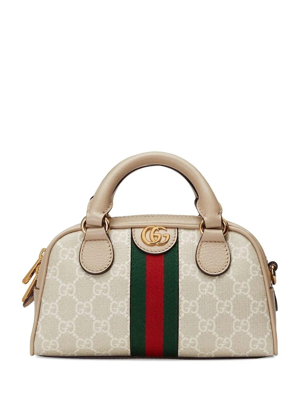 Gucci Boston Bag Top Handle GG Supreme Monogram Mini Brown/Cognac - US