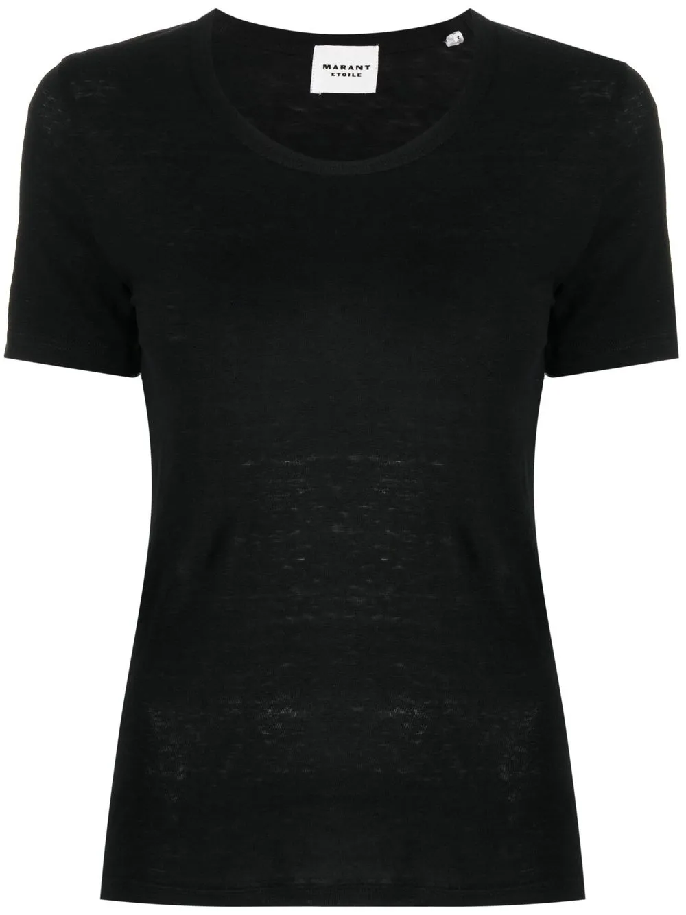 

Isabel Marant Étoile playera con cuello redondo - Negro