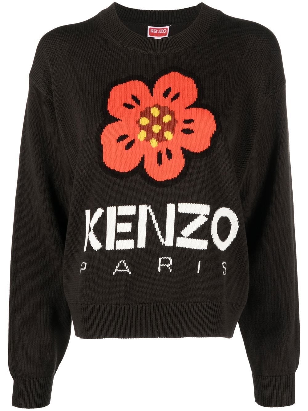 Image 1 of Kenzo Boke Flower-intarsia knit jumper